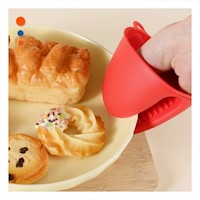 Cubiertos Protectores de Silicona Rojo para Preparar Comida 7,3x9,5cm